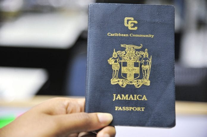 image: Jamaica passport